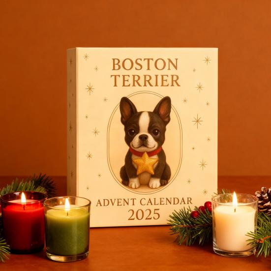 Cartoon Terrier Advent Calendar 2025 24 Days Christmas Countdown Calendar Interactive