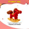 15cm Rocking Horse Toy Doll Decor Cute Realistic Hugging Stuffed Animal Farm Decoration
