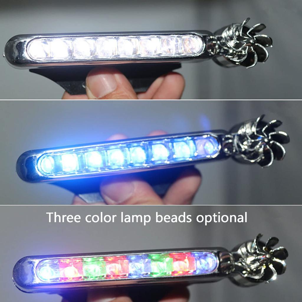 Wind Power Front Light, 1 Pair LED Car Daytime Running Light with 8