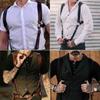 PU Leathers Suspenders for Men, Vintage Men Harness Punk Apparels Strap Chest Shoulder Belt Accessories