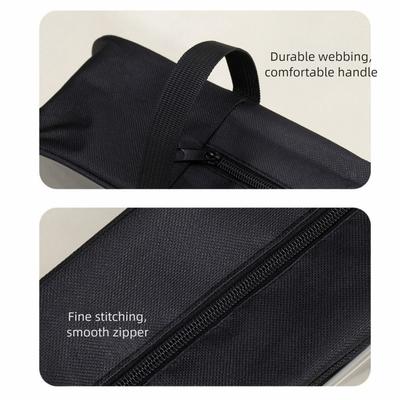 2Pcs Oxford Cloth Shoe Storage Bag Transparent Waterproof Shoe Carrier Bags Dustproof with Handle Sports Shoe Bag Sneakers