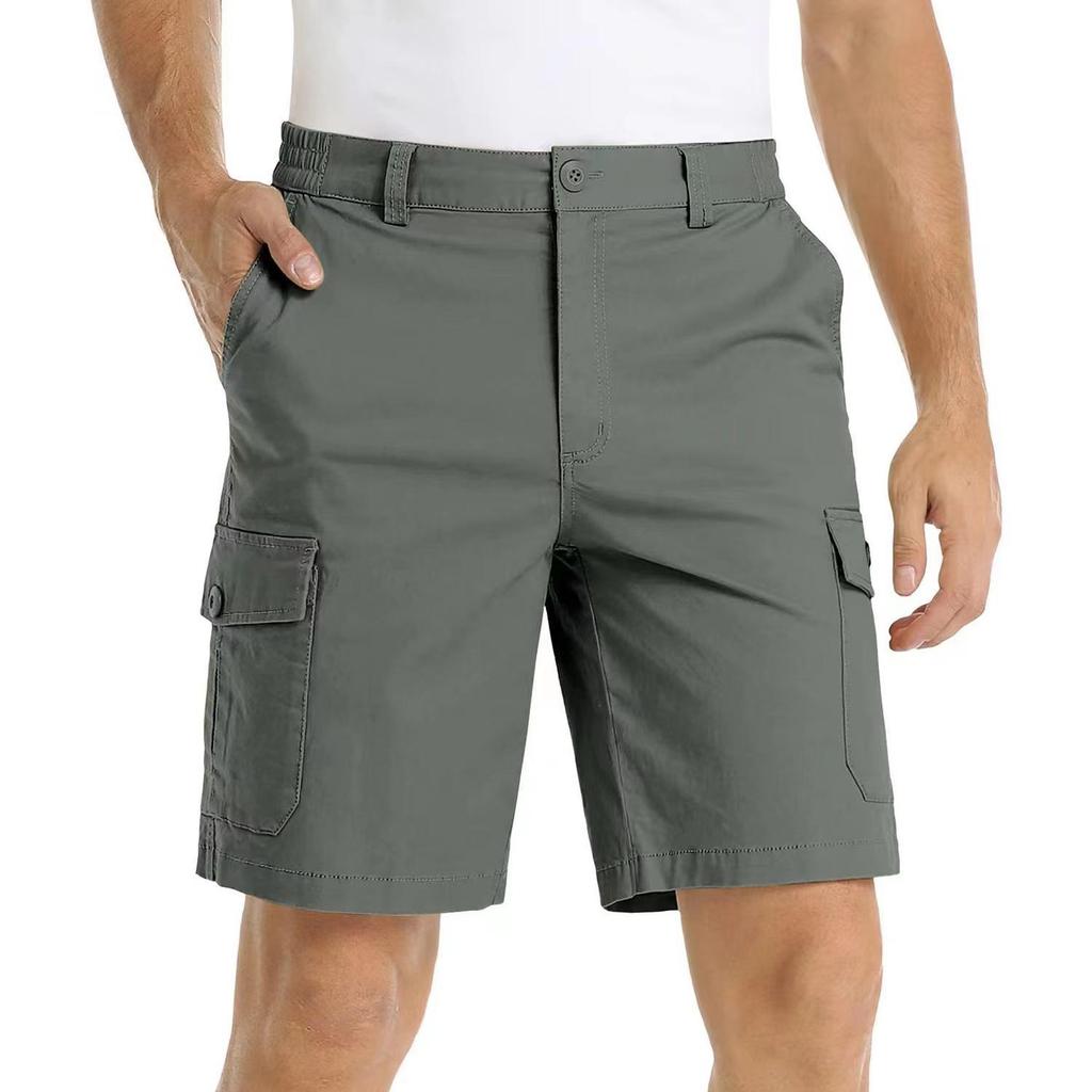 Men's Casual And Fashionable Work Pants - Men's Multi-pocket Golf Sport Five-inch Length Shorts