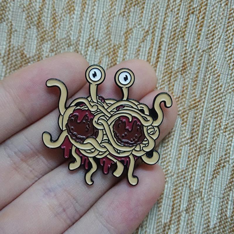 Jewelry Flying Spaghetti Monster Brooch Wish Creative Jewelry Spaghetti Design Brooch