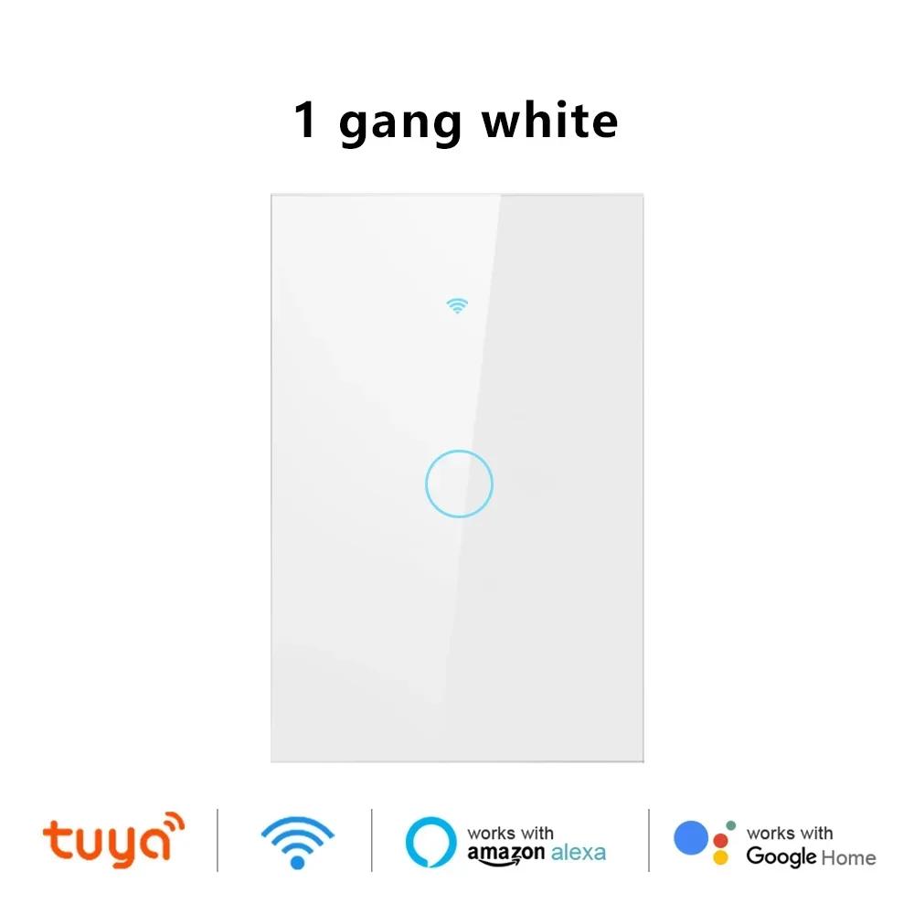 Tuya EU/US Smart Switch RF433 Required Neutral Wire Control Works With Alexa Google Smart Life Home LED Light WiFi Touch Switch