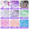 Diy Nail Man Fish Bead Aurora Symphony Semicircular Pearl Nail Art Bubble Bead Nail Jewelry Flat Bottom Bead Mix