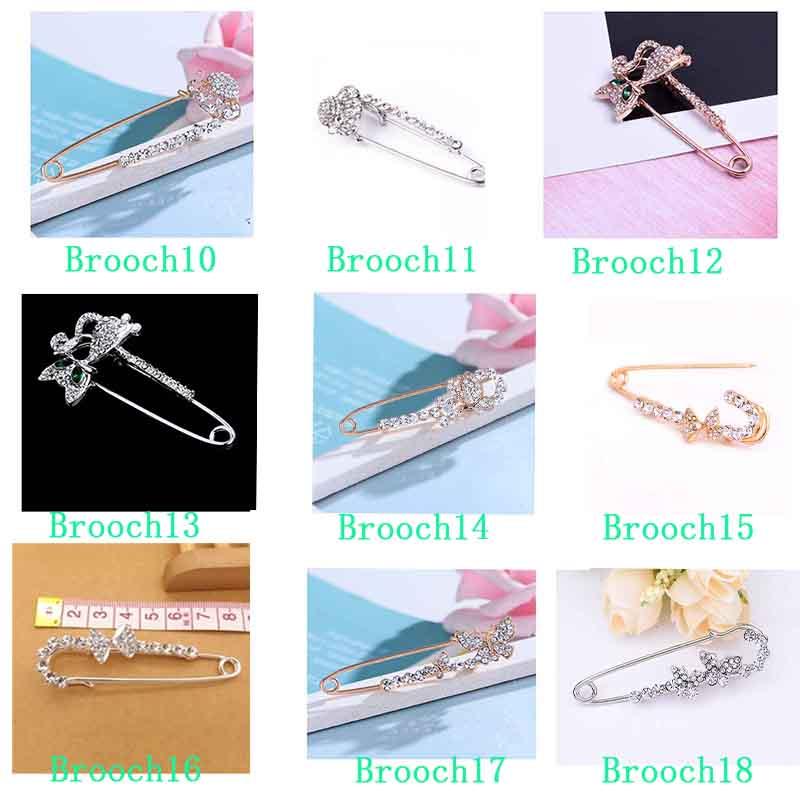 Crystal Women Fashion Rhinestone Pins  Brooches Butterfly Corsage Jewelry