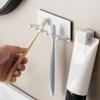 Self-adhesive Toothbrush Storage Rack 5 Slots Toothbrush Organizer Bathroom Organizer  Bathroom