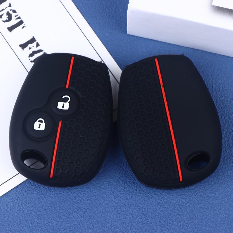 1Pcs Silicone Car Key Case Remote Car Key Cover Car Key Protector 2/3 Buttons Key Fob Cover Keys Accessories
