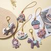 Horse Purse Charms Women Cute Designer Keychain Leather Bag Charm for Handbags Tote Bag Accessories Trendy Pendant