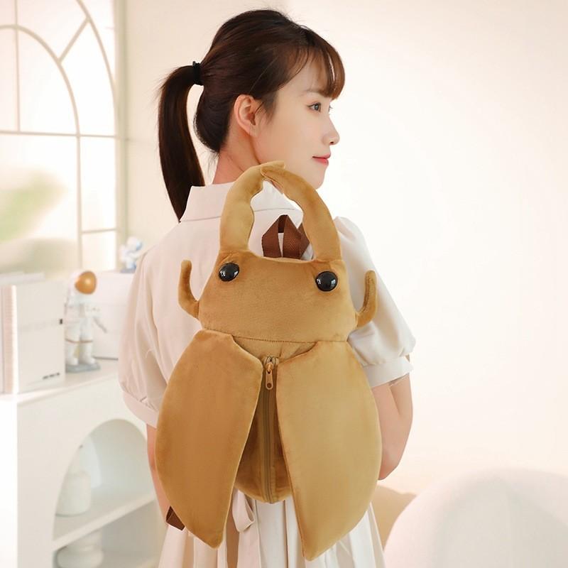 Stuffed Toy Beetle Backpack Fashion Creative Comfortable Unique Classic Bag
