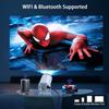 HY300/HY300 Pro Mini Stand 4k Video Projector Wireless Wifi Home LED Portable Video Full HD Smart Mirror Screen System Projector