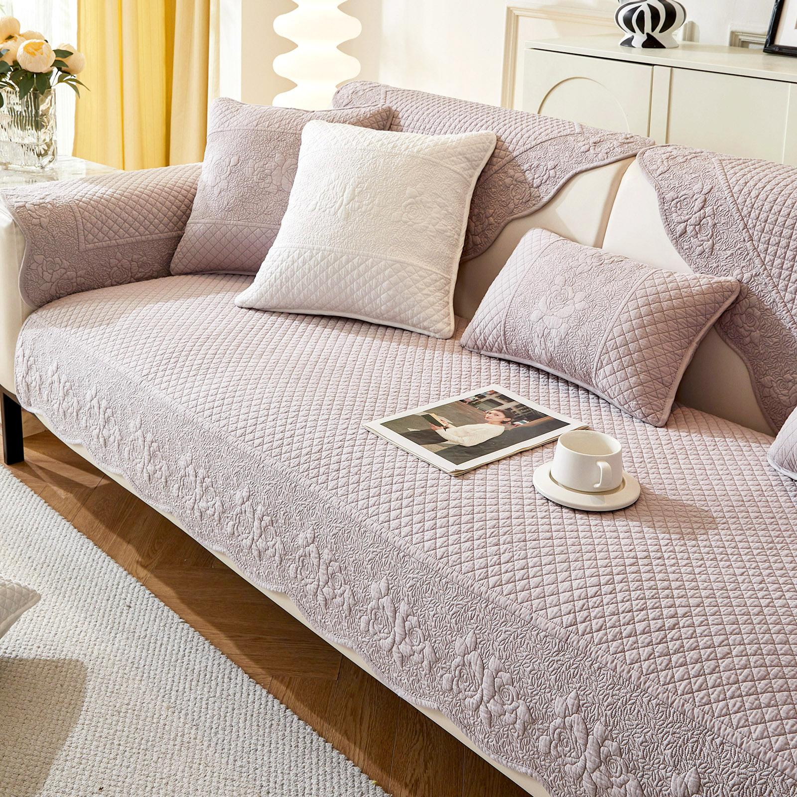 

Modern Simple Four-Season Universal Sofa Cushion, Beautiful Dust-Proof Fabric Sofa Cushion, New Sofa Cushion, Spot Fast Delivery 70*70cm