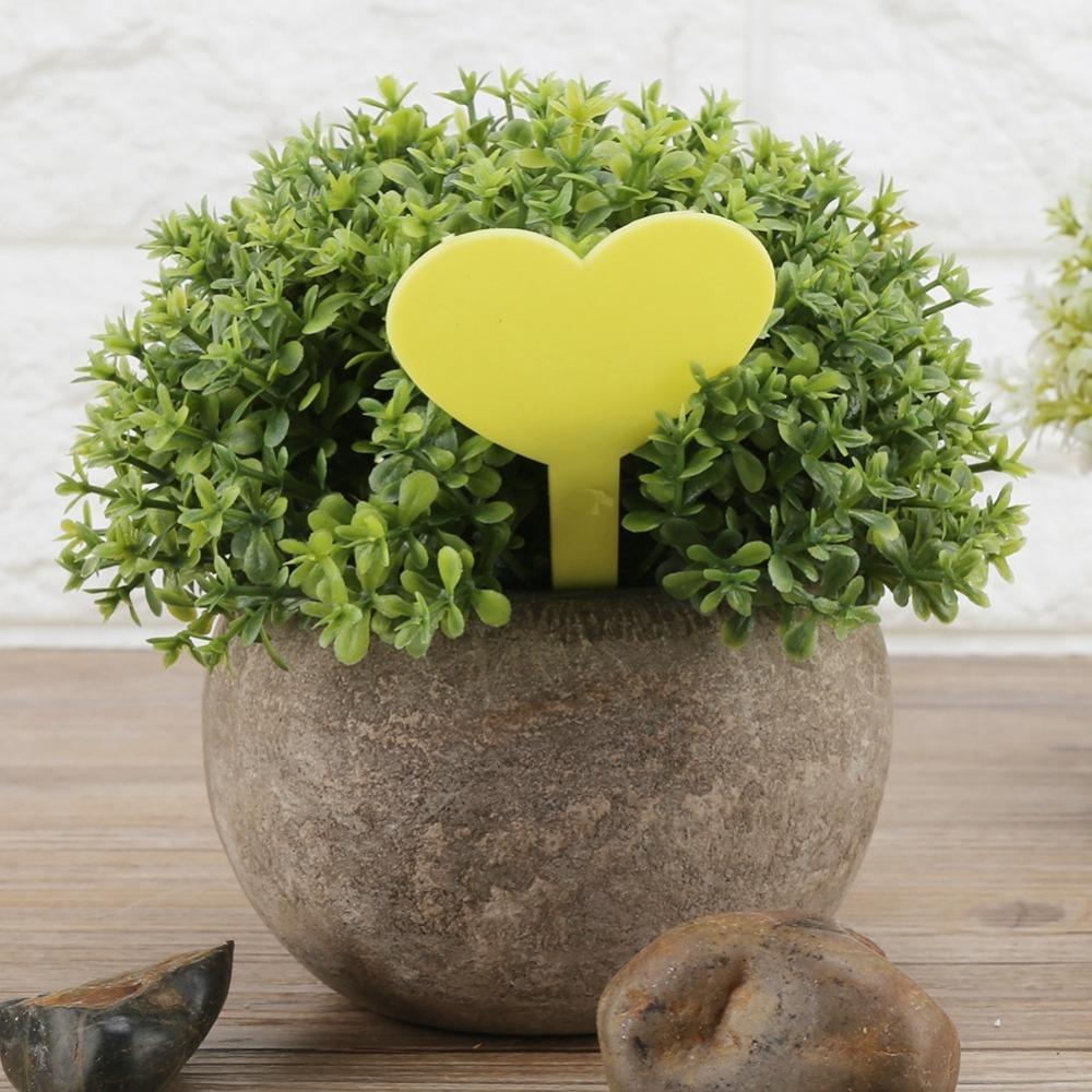 200PCS Reusable Plant Tags Plastic Plastic Plant Labels Plant Identification Tags  Potted Plants жёлтый