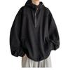 American Half-zipper Pullover Sweater 2026 New Fashion Design Sense Retro Loose Ruffian Handsome Boy Jacket
