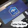 Custom Name Mouse pad France Football Emblem Mouse pad, Gaming Mouse Pad, keyboard pad, Desk Decor for computer notebook Fan Birthday Gift