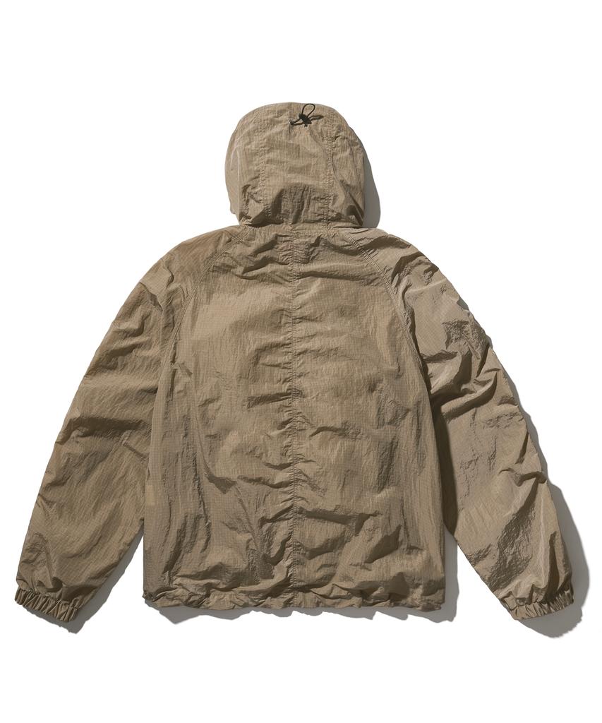Aeca Washed Nylon Wind Breaker-Beige