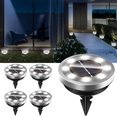 Solar Powered Garden Lights Underground Pathway Lighting for Yard Waterproof Decorative Landscape Lamp for Lawn Walkway Driveway Outdoor Lighting