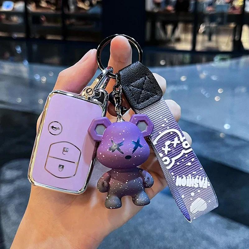 Fashion NEW TPU Car Key Case for Toyota Aqua RAV4 Land Cruiser Camry Prado Corolla Prius Cover Keyless Remote Fob 2 3 4 Buttons