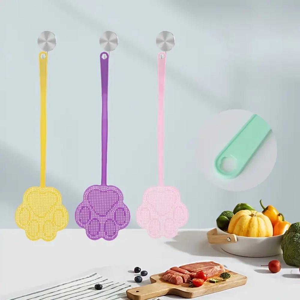 5pcs Plastic Fly-Killing Swatter Cartoon Flies-Racket Thickened Fly Swatter  Bedroom