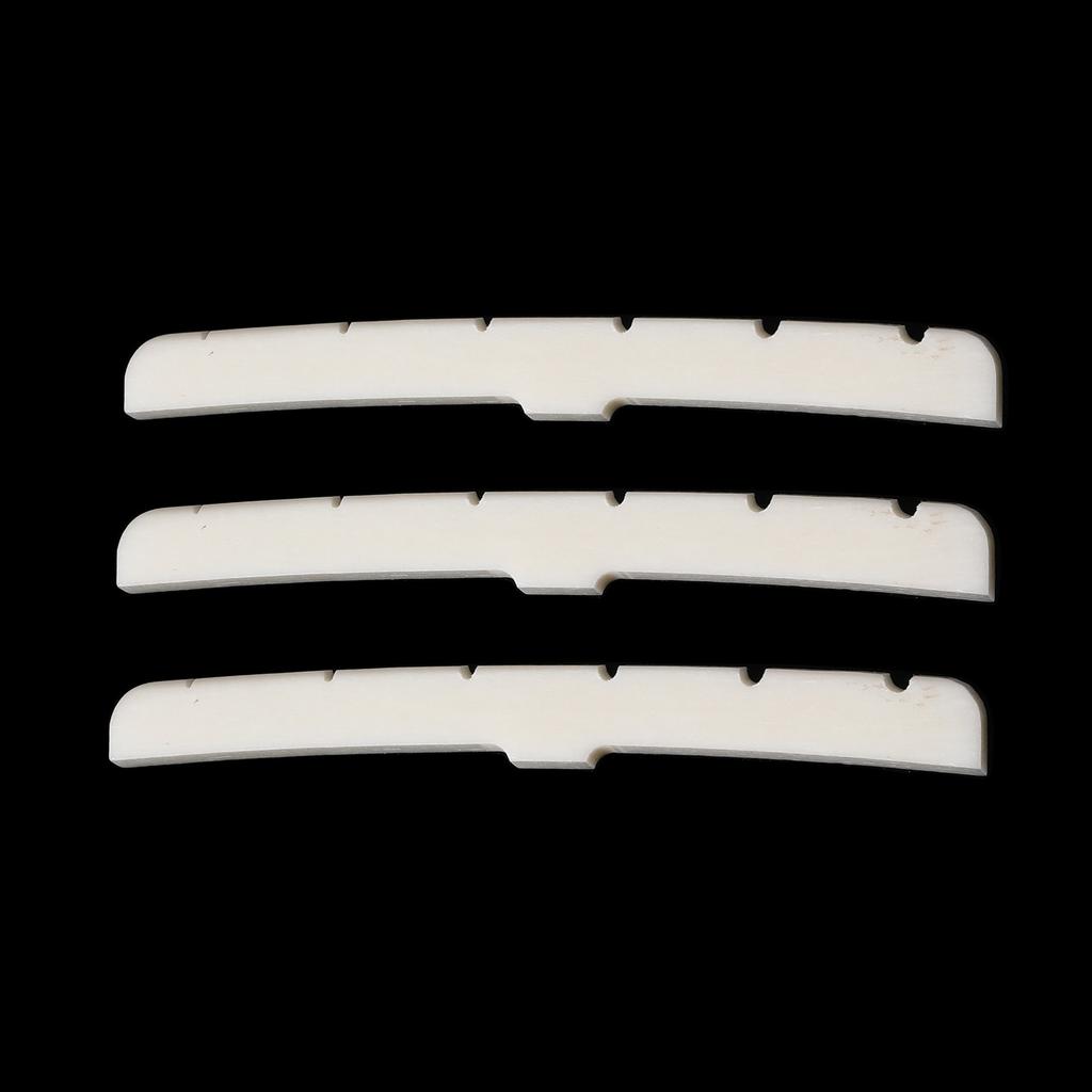 6-String Electric Guitar Ox Bone Grooved Nut, 43x3.3x4mm, for Fender Strat and Tele