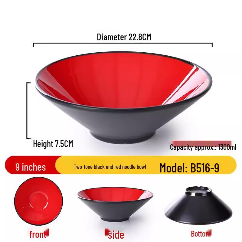 Durable Melamine Douli Ramen Bowl