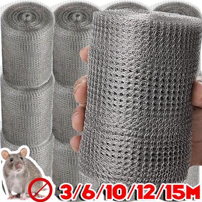 3-15M Dvouvrstvá nerezová síťovina v roli DIY Zahradní síťovina na vyplnění děr Ochranná bariéra proti králíkům a hlodavcům Kontrola hmyzu a myší