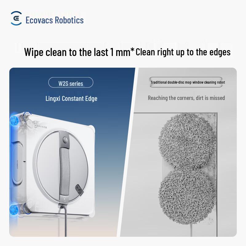 Ecovacs W2S Window Cleaning Robot CN plug (adapter included)