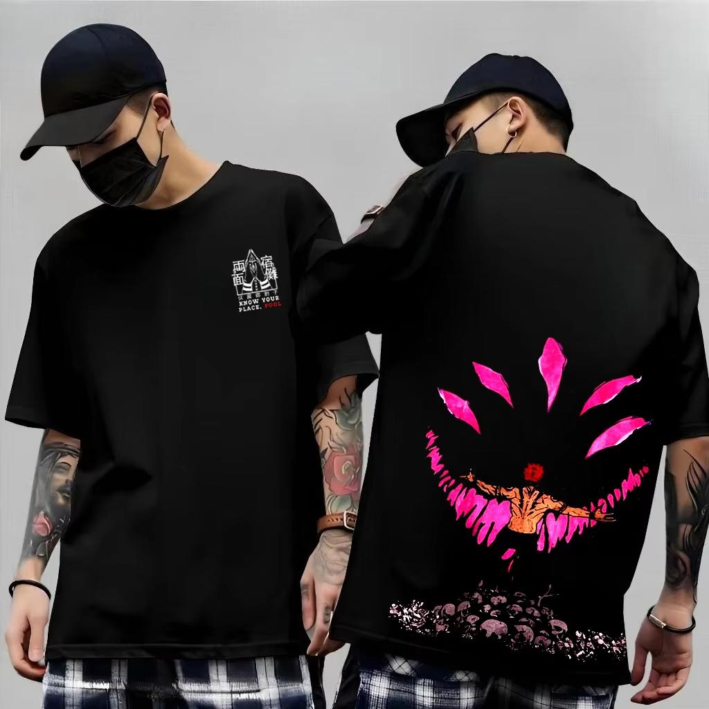 Gojo Satoru Jujutsu Kaisen Print Short Sleeves T-shirt Cotton Clothes Funny Round Harajuku Y2K New Arrival Tee Tops