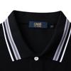 [Contrast Striped Embroidered Logo] Spring and Summer Solid Color Clean and Versatile Men's Polo Shirt with a Collar and Short Sleeves