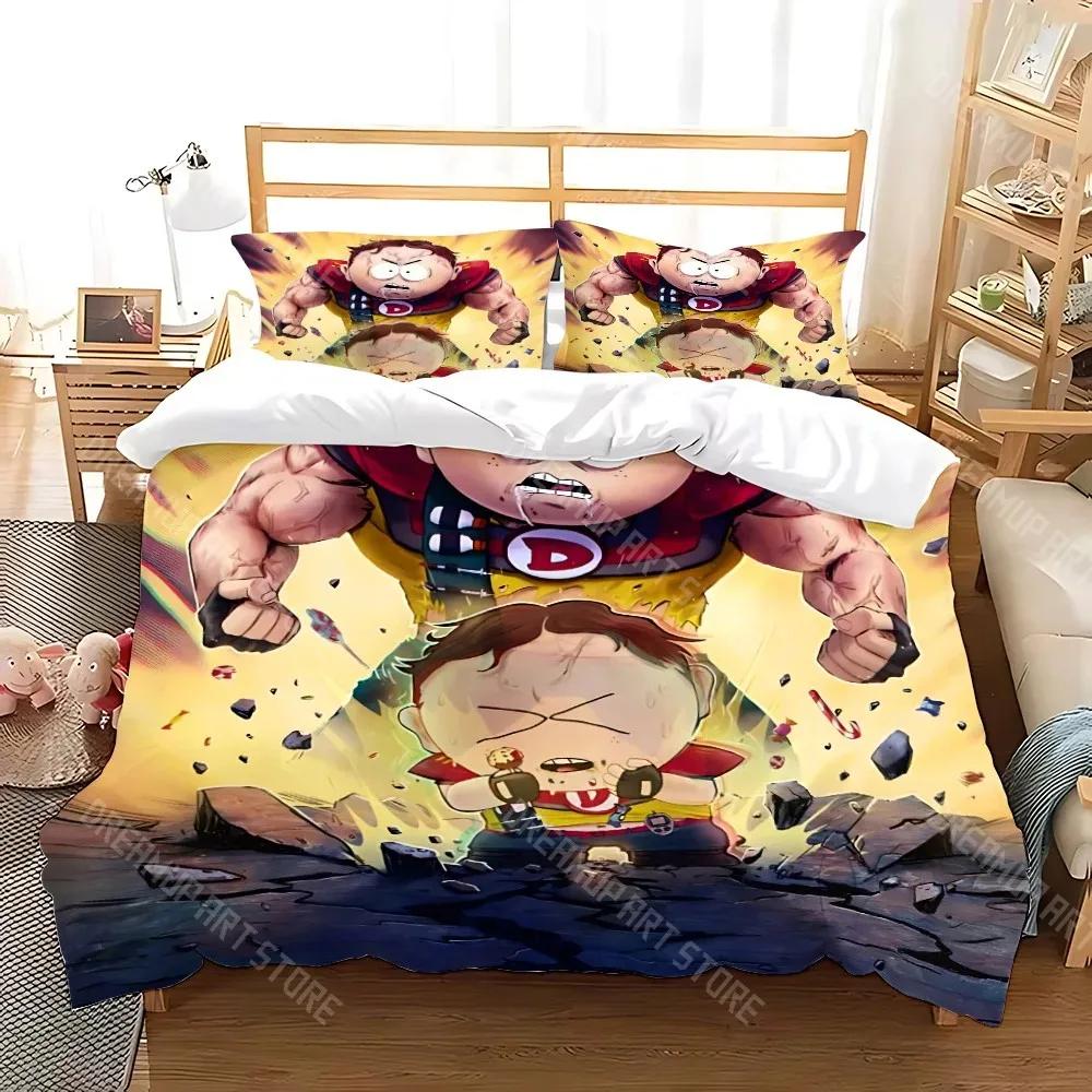 Duvet Cover South Cartoon Park Pillowcase Bedding Set Adult Boy Girl Bedroom Decoration Children Gift Single Double Large Size