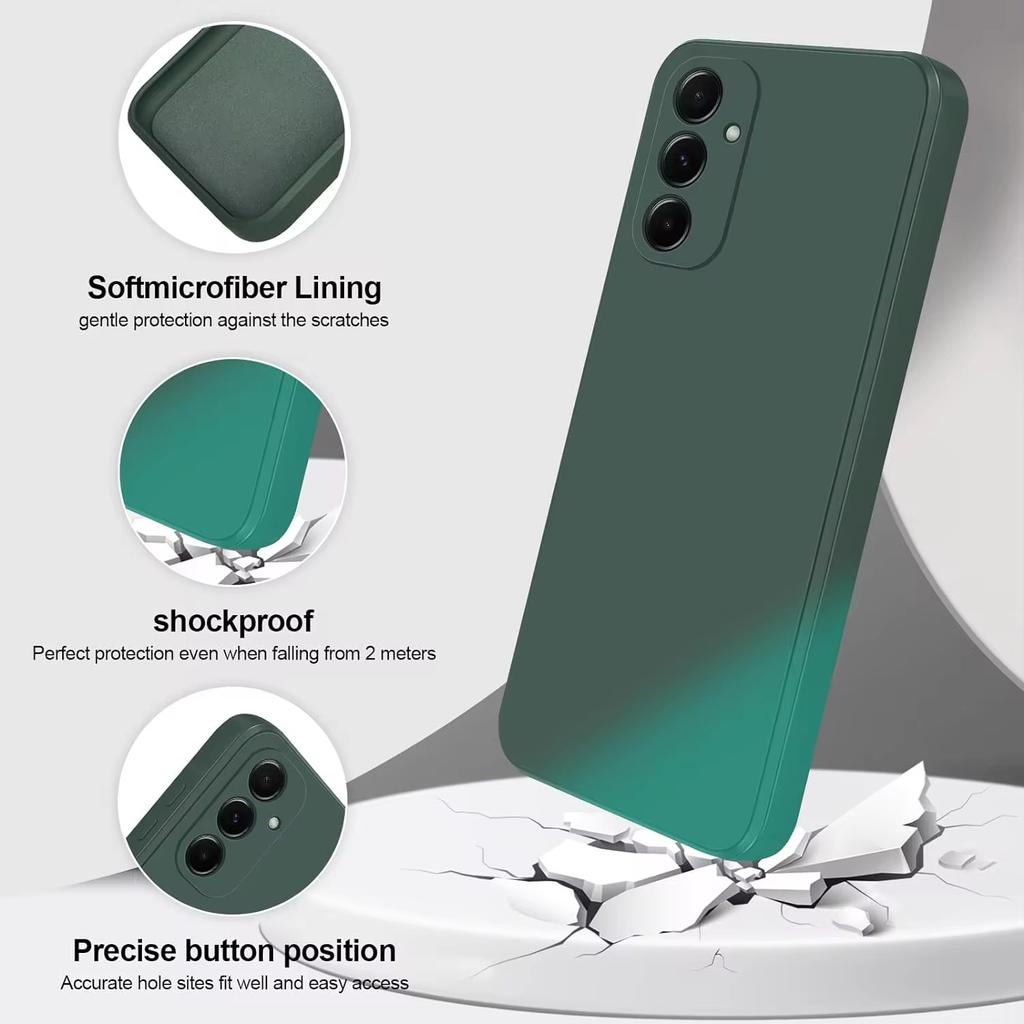 Funda For Samsung A55 5G Case For Samsung Galaxy A55 A54  A 55 5G Cover Funda TPU Cases Shockproof Liquid Silicone Soft Cover