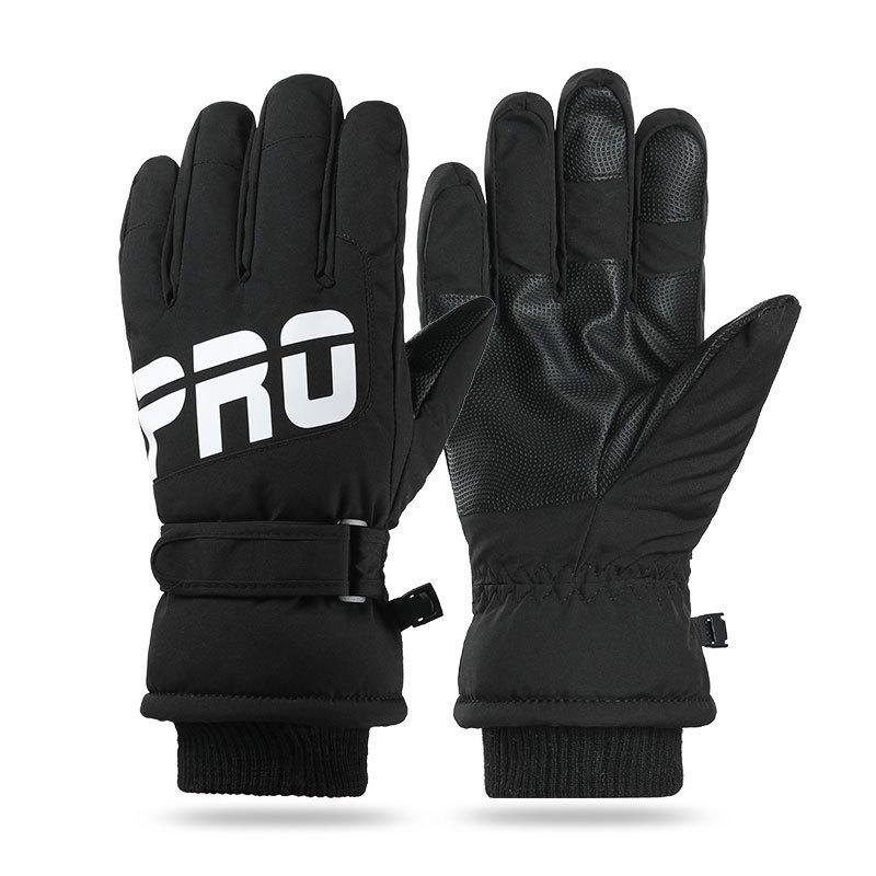 Men's and Women's Winter Ski Gloves: Cold-Proof, Anti-Freeze, Touch Screen Compatible, Thick Velvet Lining, Warm for Cycling and Electric Vehicles