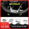 Hot Car Sticker Car Interior Steering Wheel Badge Sticker Panel Center Emblem For AMG Mercedes Benz W212 W213 W205 GLA CLA GLC G