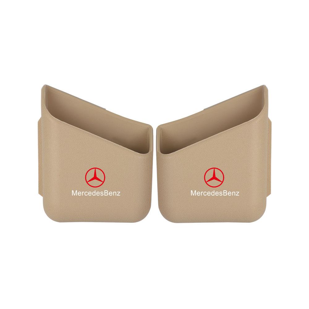 

GLC GLB 2pcs ABS Car Paste style Organizer Box Glasses Phone Holder Storage Organizer Box For Benz AMG W204 W177 Cla Auto Acces