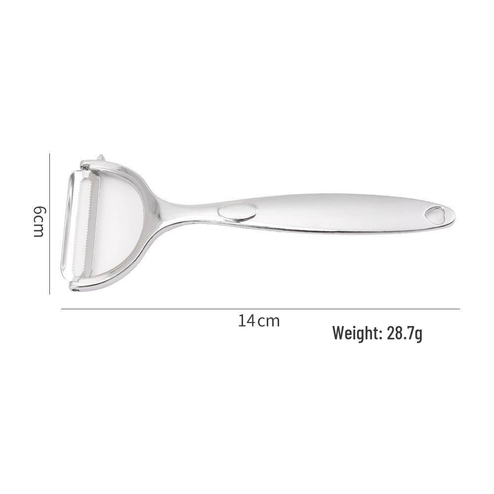Zinc Alloy Peeler & Paring Knife Set: Multi-Function Peeler, Pitting Knife, Potato Knife, Melon Grater.