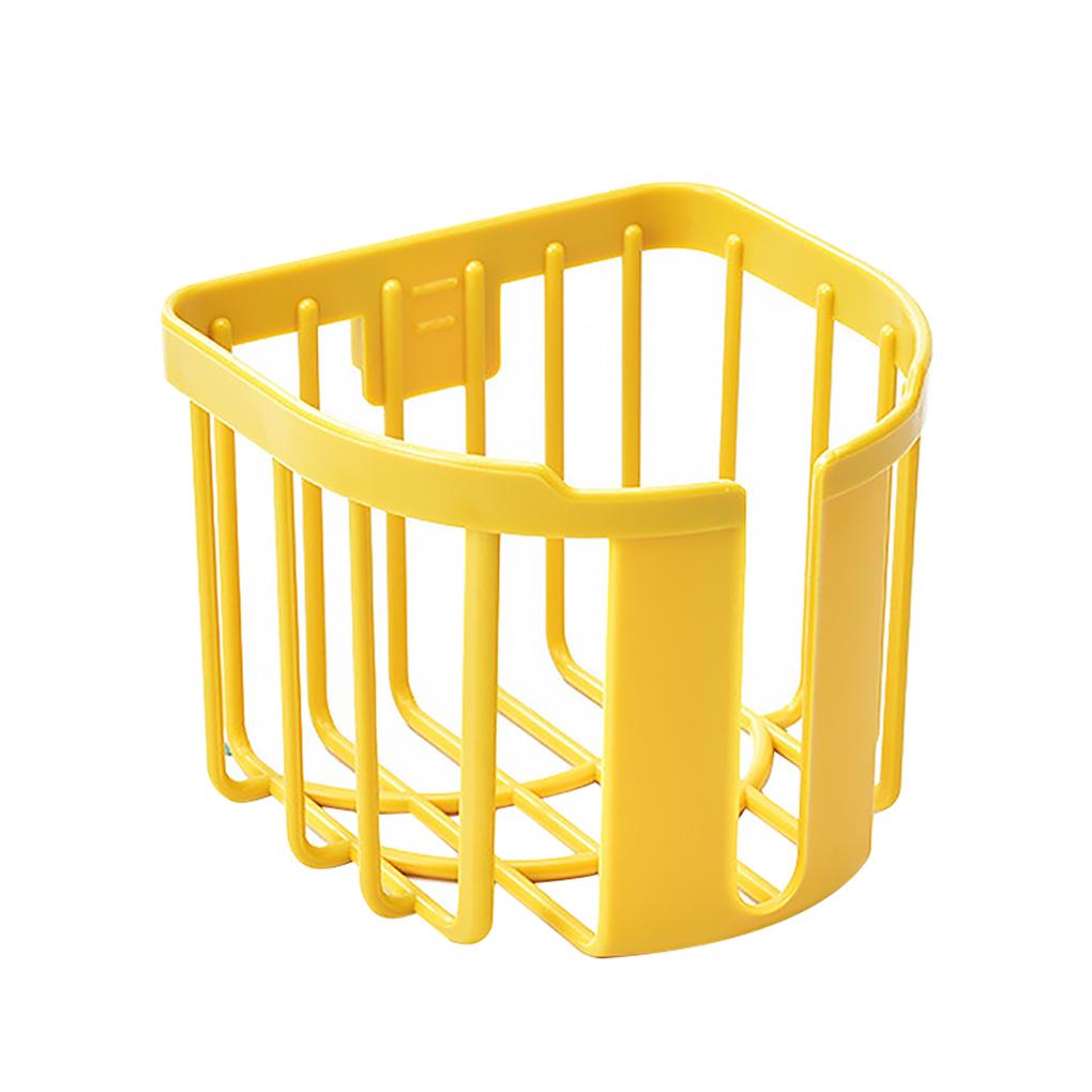 

Настенный держатель для бумаги без сверления, контейнер из АБС-пластика для ванной комнаты, многофункциональный держатель для бумаги жёлтый