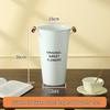 White Tin Flower Bucket for Fresh Blooms - Large Iron Vase for Flower Arranging & Deep Water Care