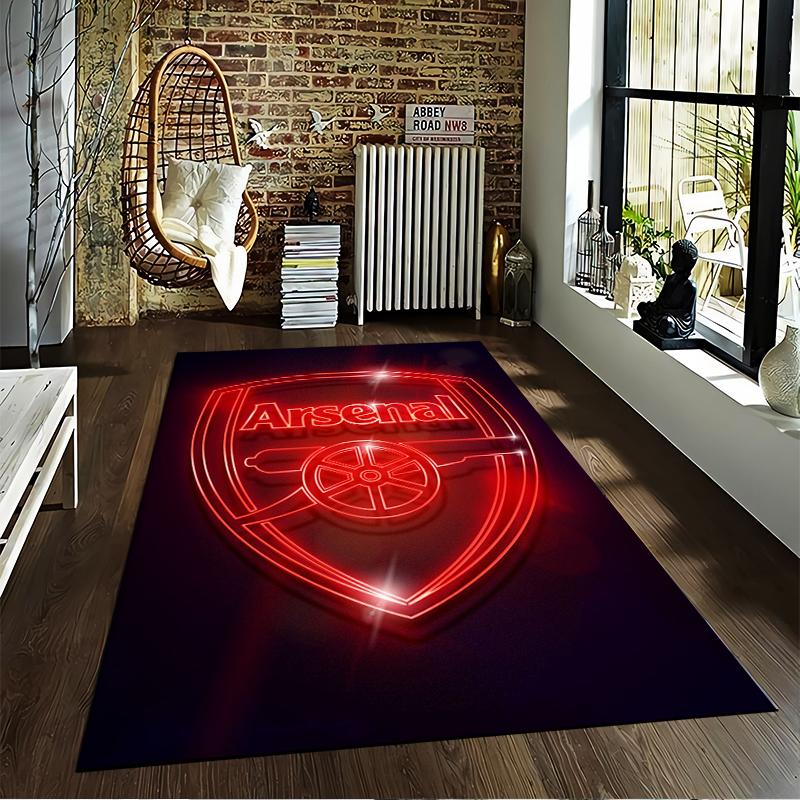 Arsenal Logo Designed Floor Mat, Suitable As a Non-slip Mat for the Living Room or Bedroom Sofa