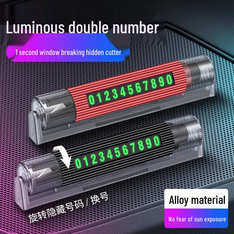 Solar-Powered Temporary Car Parking Sign with Phone Number Display