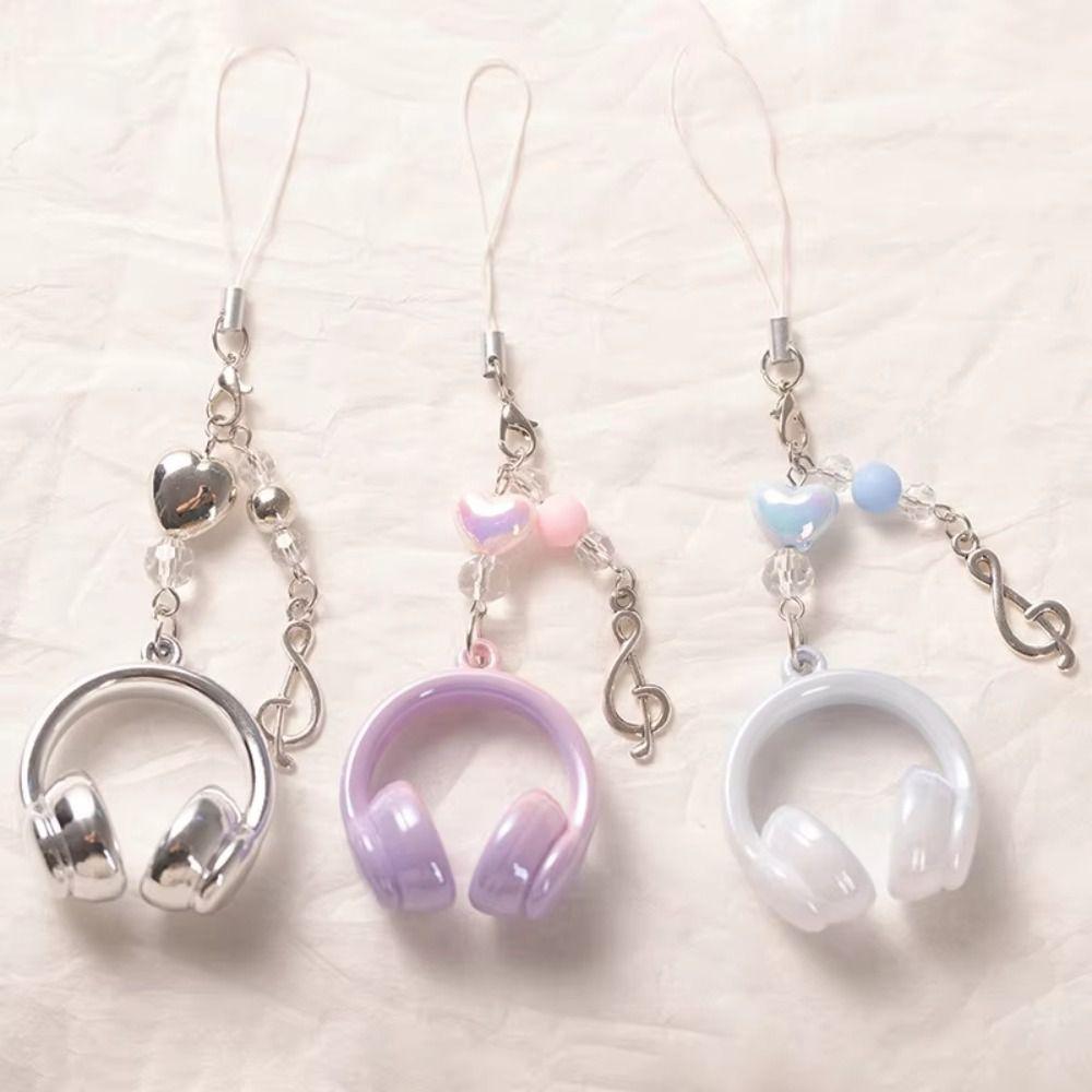 Anti-loss Earphone Leash Keychain Music Style Mobile Phone Lanyard Bag Hanging