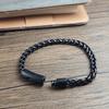 6mm Stainless Steel Black Chain Bracelet for Women Men Fashion Bride Bangle Trendy Wedding Party Couple Jewelry Birthday Gift