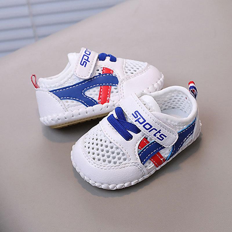 Baby Kleinkind Leinenschuhe mit Klettverschluss für Sommerausflüge und zum Spielen