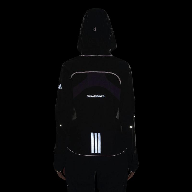 adidas Women's Black Training Running Casual Jacket KF4923