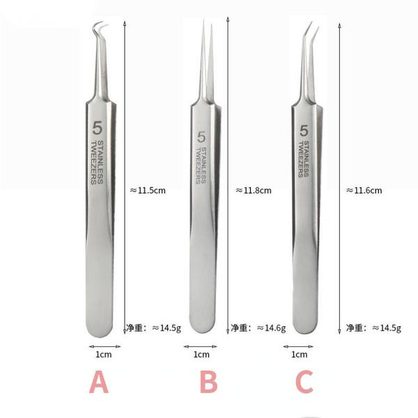 

3 шт. Немецкий ультратонкий Нет. Пинцет с 5 ячейками от прыщей, черных точек, салон красоты, специальное соскабливание и; Игла для закрытия артефактов от прыщей A+B+C серебряный
