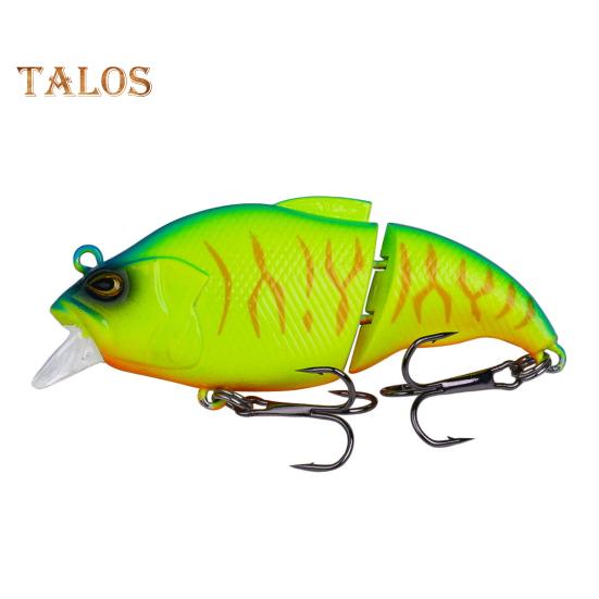 7.5CM/12G Multi-Jointed VIB Fishing Lure with Hooks Realistic 2-Section Swimbait Hard Artificial Bait Freshwater Saltwater Fishing Accessories