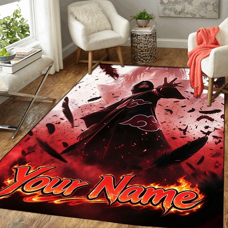 Custom 1Pc Shadows Cloud Flannel Personalized Rug Non Slip Floor Mat Soft Carpet for Living Bedroom Office Home Decor Gift