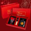 Qixi Valentine's Perfume & Lipstick Set: Rose, Black Opium, Libre - Gift for Girlfriend or Bestie