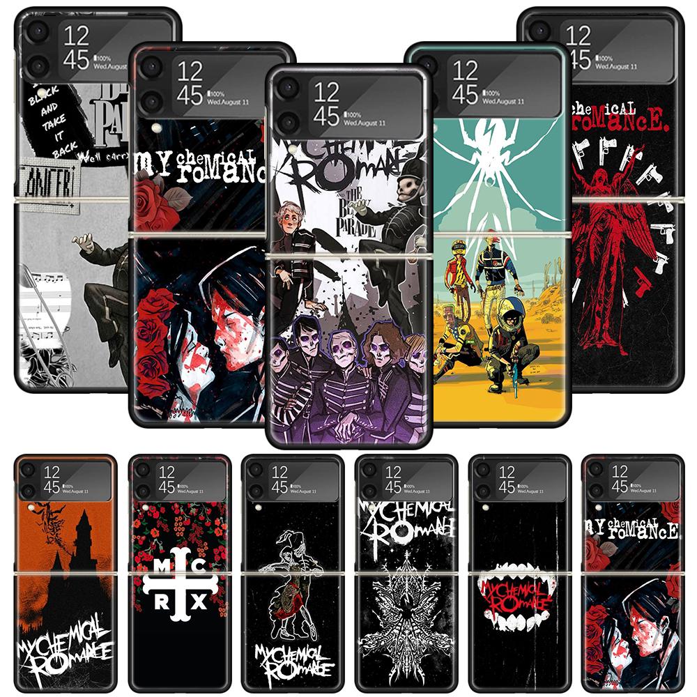 My Chemical Romance MCR Phone Case For Samsung Galaxy Z Flip 7 6 5 4 3 5G Shockproof Cover Z Flip7 Flip6 ZFlip5 Flip3 Flip4 Luxu