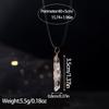 Colgante de cristal natural, cristal blanco, forma flexible, collar de seda, joyería irregular, regalo de Navidad, regalo de San Valentín, regalo para novia