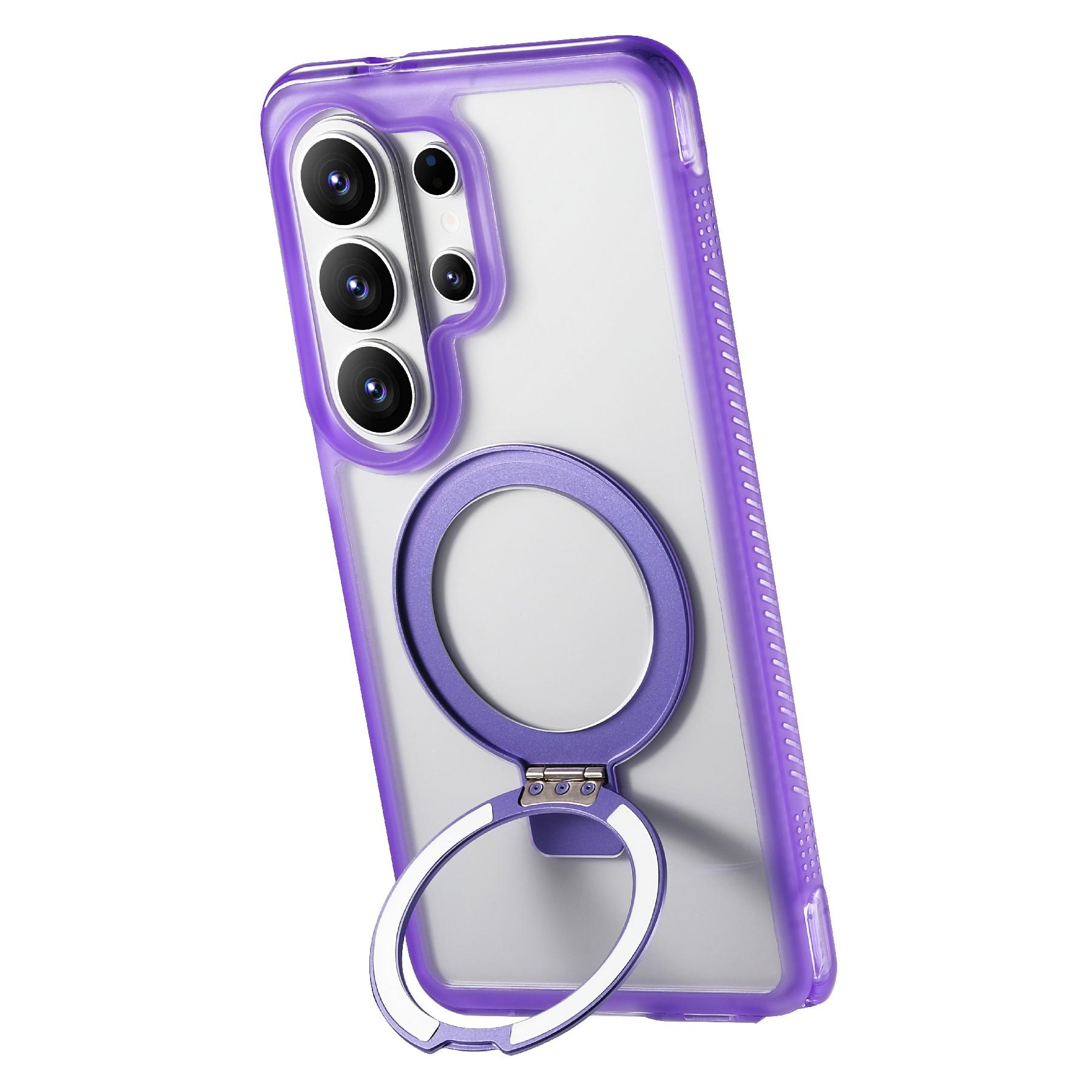 

For Samsung Galaxy S26 Ultra Magnetic Case Kickstand Clear TPU PC Phone Back Cover